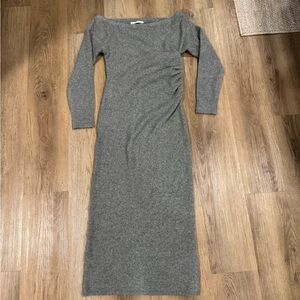 Abercrombie & Fitch Gray Off the Shoulder Dress